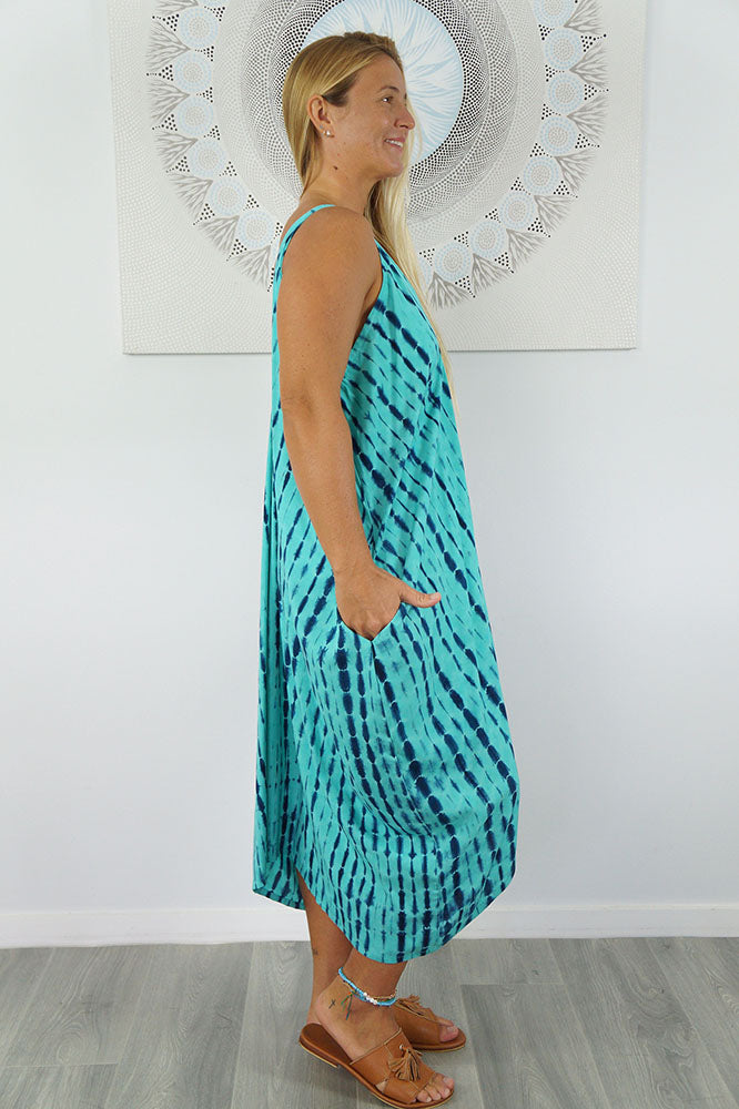 Festival Dress "Crackle" Tie Dye