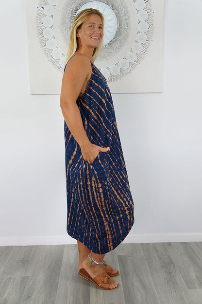 Festival Dress "Crackle" Tie Dye