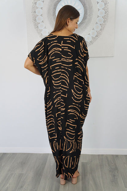 Frilled Toga Dress "Half Moon"