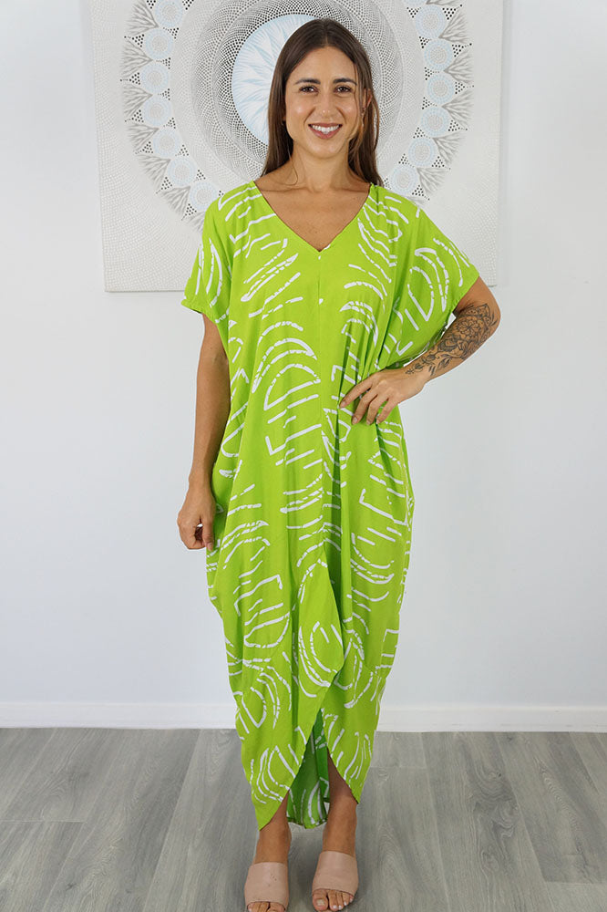 Frilled Toga Dress "Half Moon"