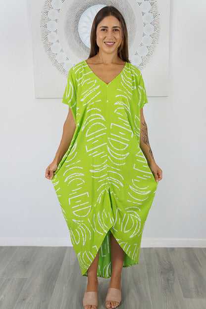 Frilled Toga Dress "Half Moon"