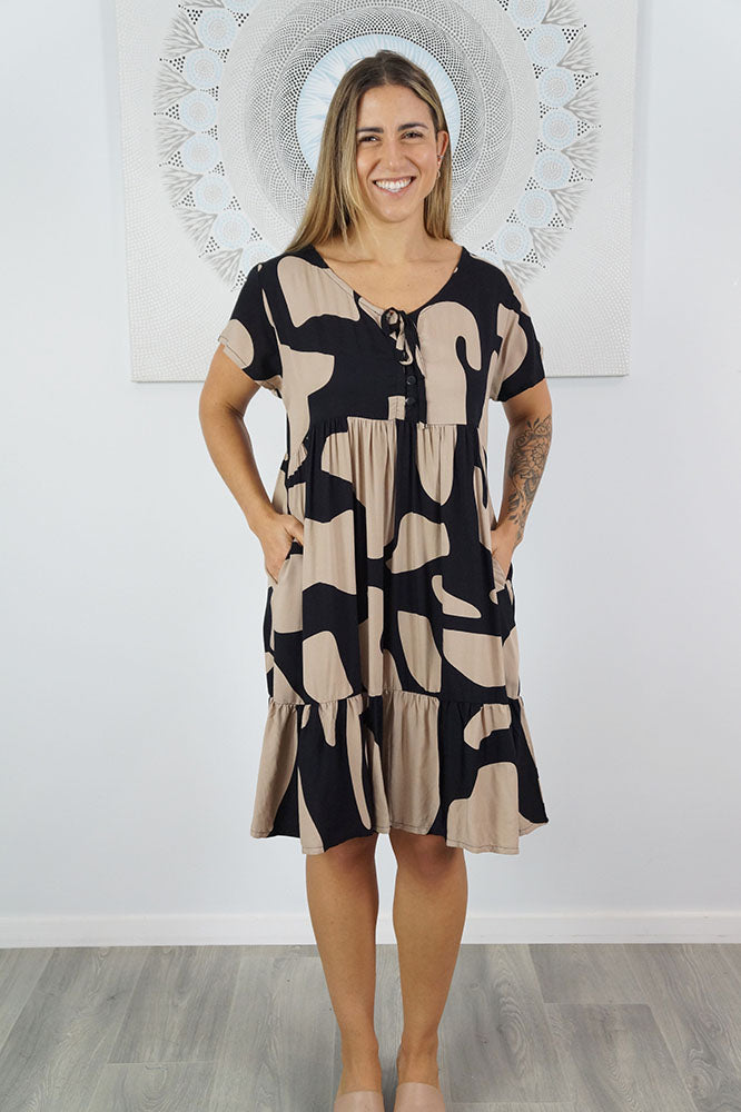 Kiki Dress "Abstract Geo"