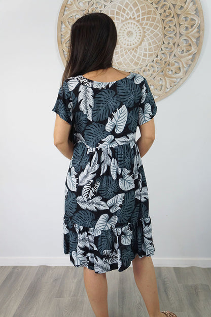 Kiki Dress "Leaves"
