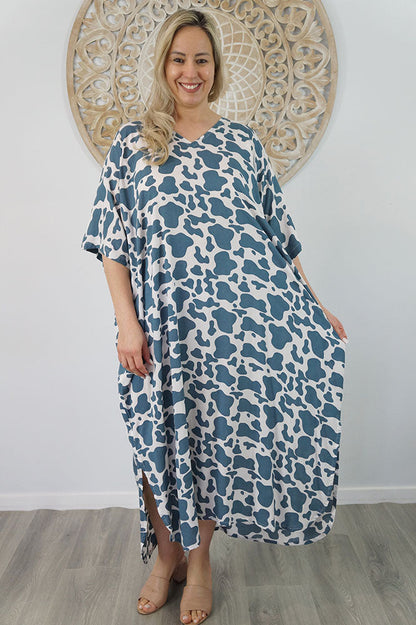 Long Kaftan "Abstract Animal"