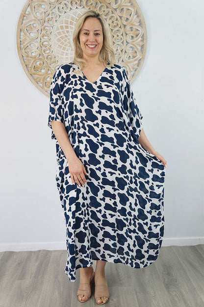 Long Kaftan "Abstract Animal"