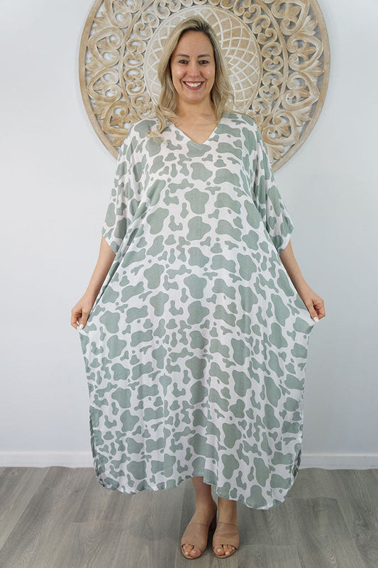 Long Kaftan "Abstract Animal"