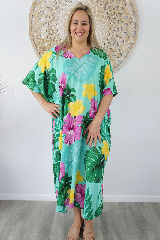 Premium Long Kaftan "Flores"