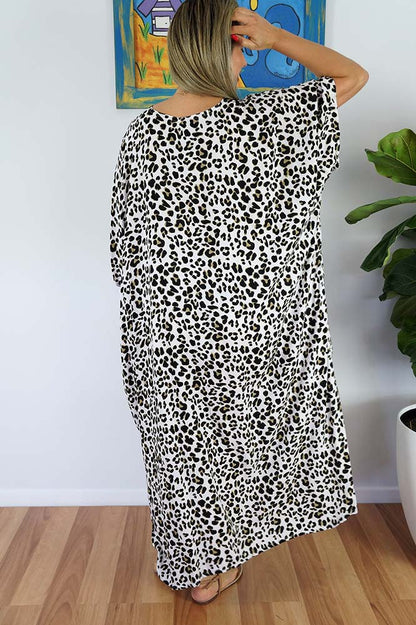 Long Kaftan "Bright Safari"