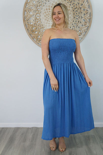 Long Smock Dress "Cotton"