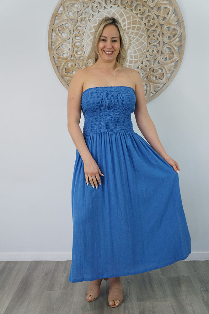 Long Smock Dress "Cotton"