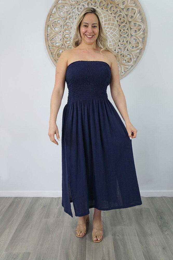 Long Smock Dress "Cotton"