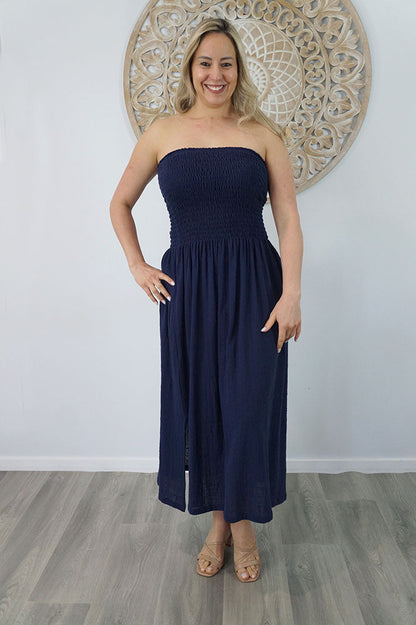 Long Smock Dress "Cotton"