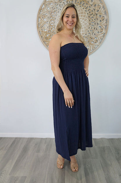 Long Smock Dress "Cotton"