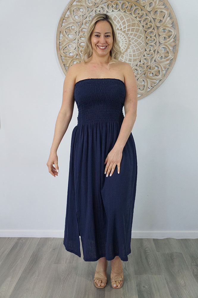Long Smock Dress "Cotton"