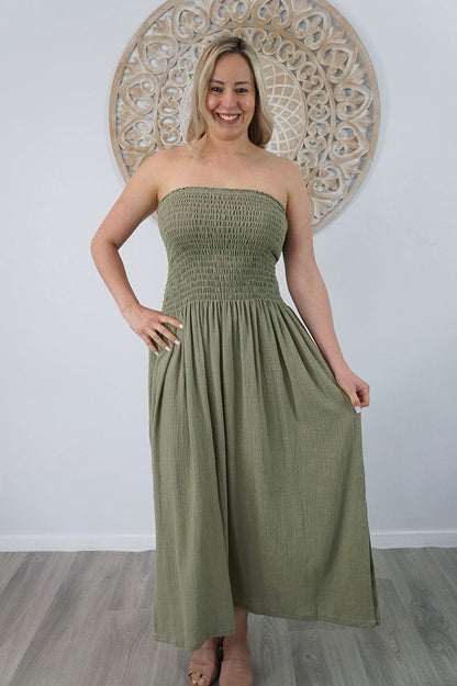 Long Smock Dress "Cotton"