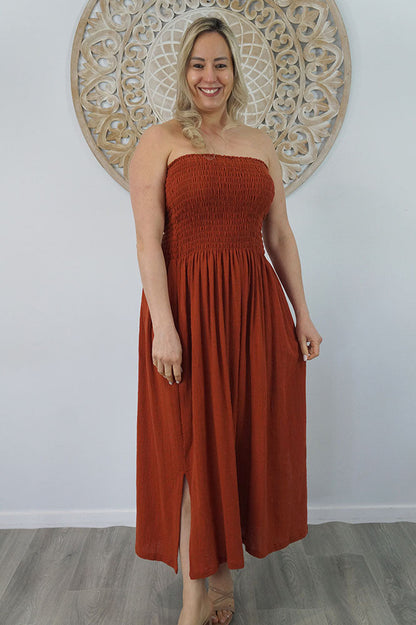 Long Smock Dress "Cotton"