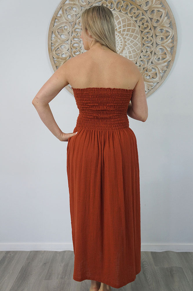 Long Smock Dress "Cotton"