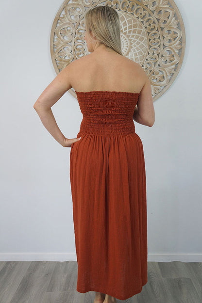 Long Smock Dress "Cotton"
