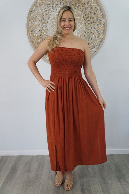 Long Smock Dress "Cotton"