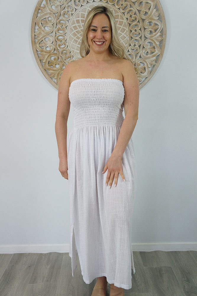 Long Smock Dress "Cotton"