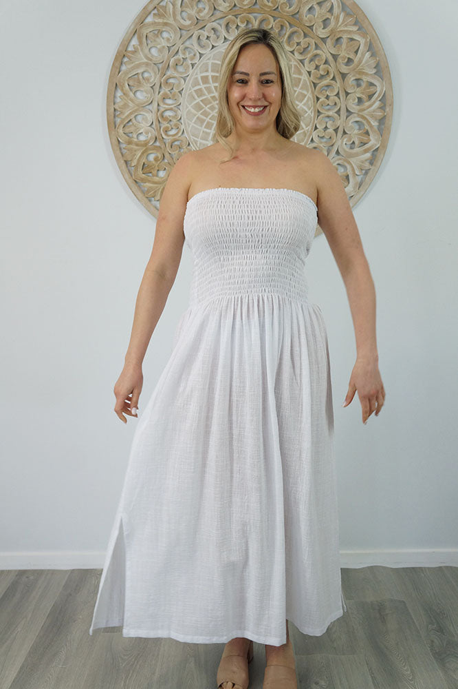 Long Smock Dress "Cotton"