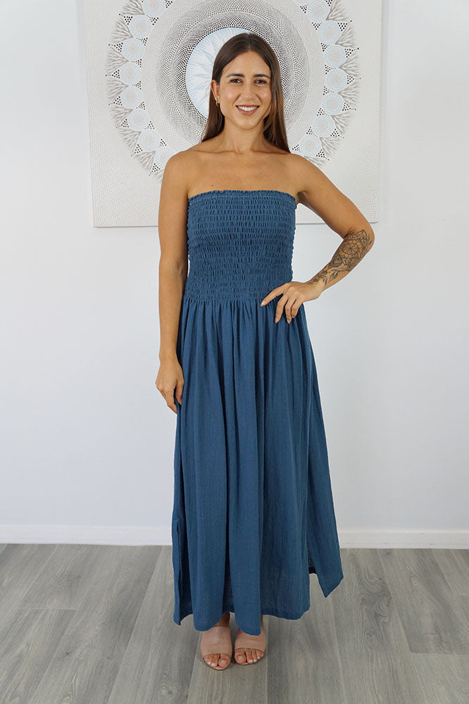 Long Smock Dress "Cotton"