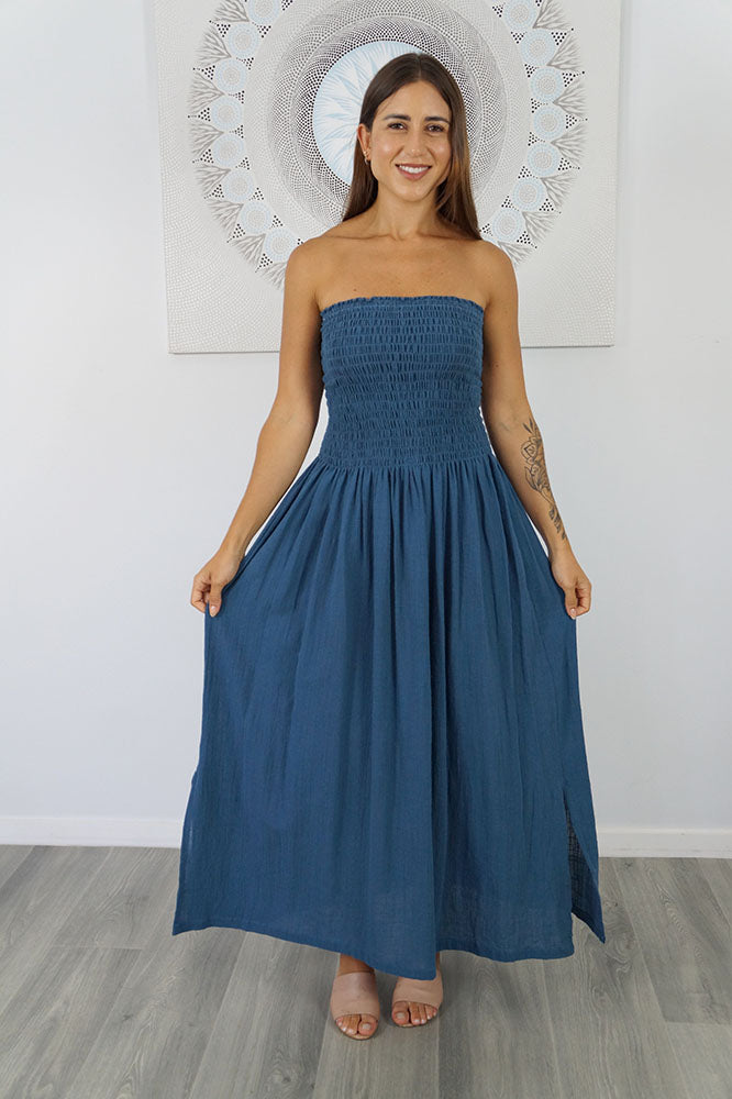 Long Smock Dress "Cotton"