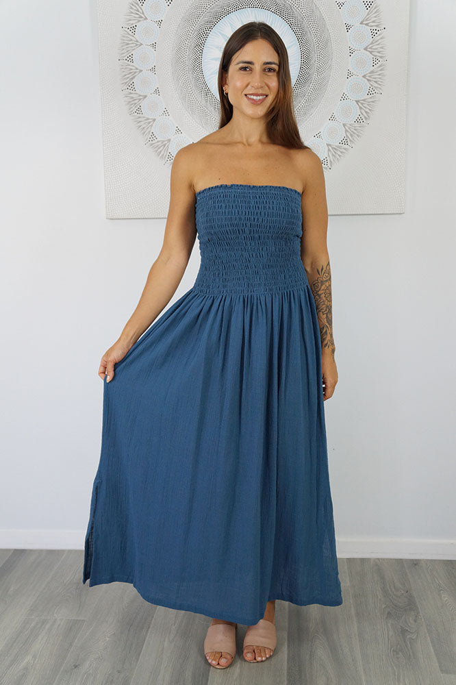 Long Smock Dress "Cotton"