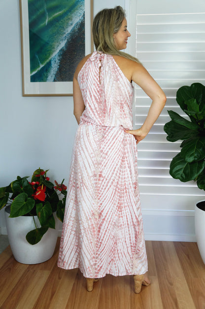 Long Chloe Dress "Feathers"