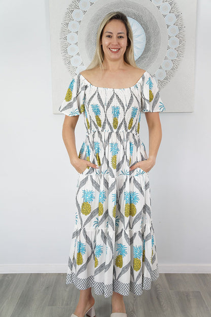 Melinda Dress "Pina Colada"