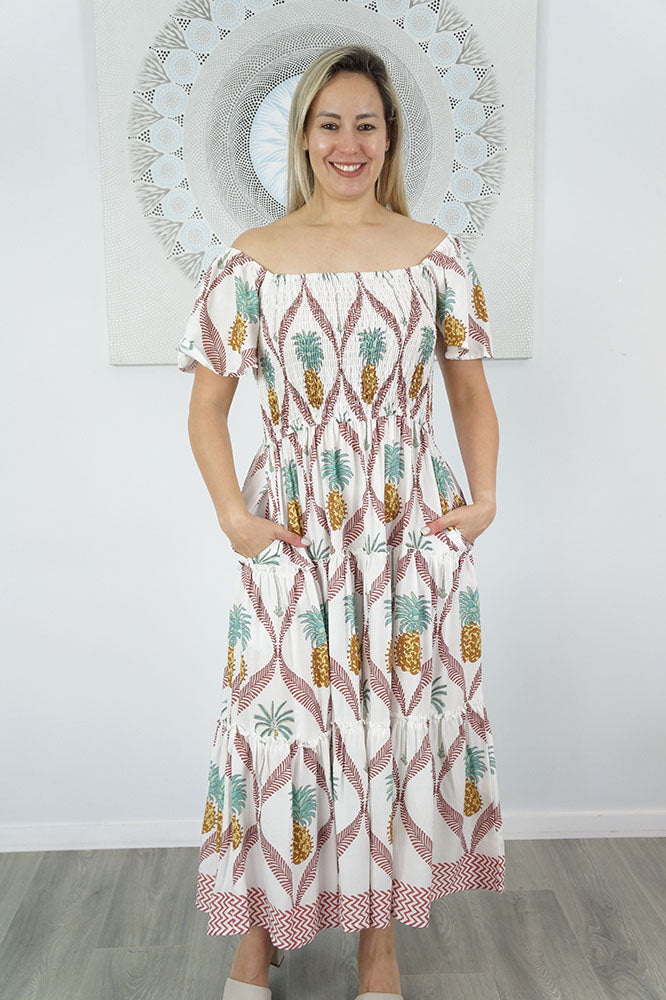 Melinda Dress "Pina Colada"