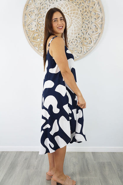 Montego Dress "Abstract Geo"