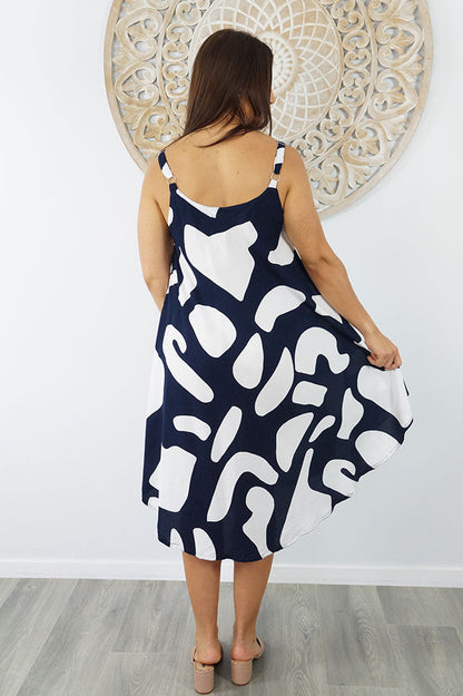 Montego Dress "Abstract Geo"