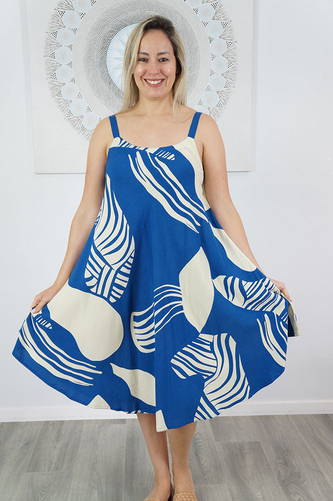 Montego Dress "Footprints"