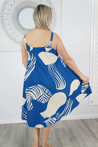 Montego Dress "Footprints"