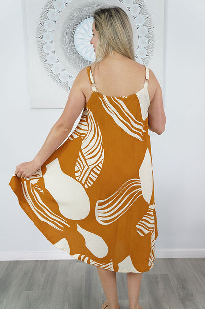 Montego Dress "Footprints"