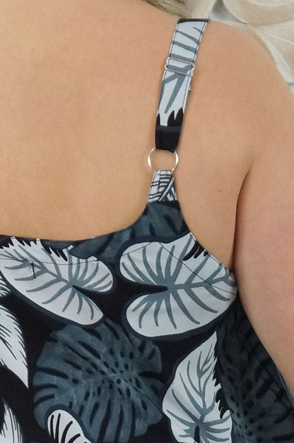Montego Dress "Leaves"