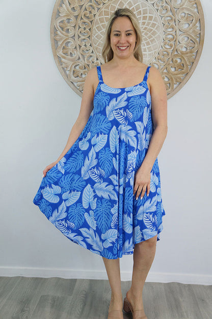 Montego Dress "Leaves"