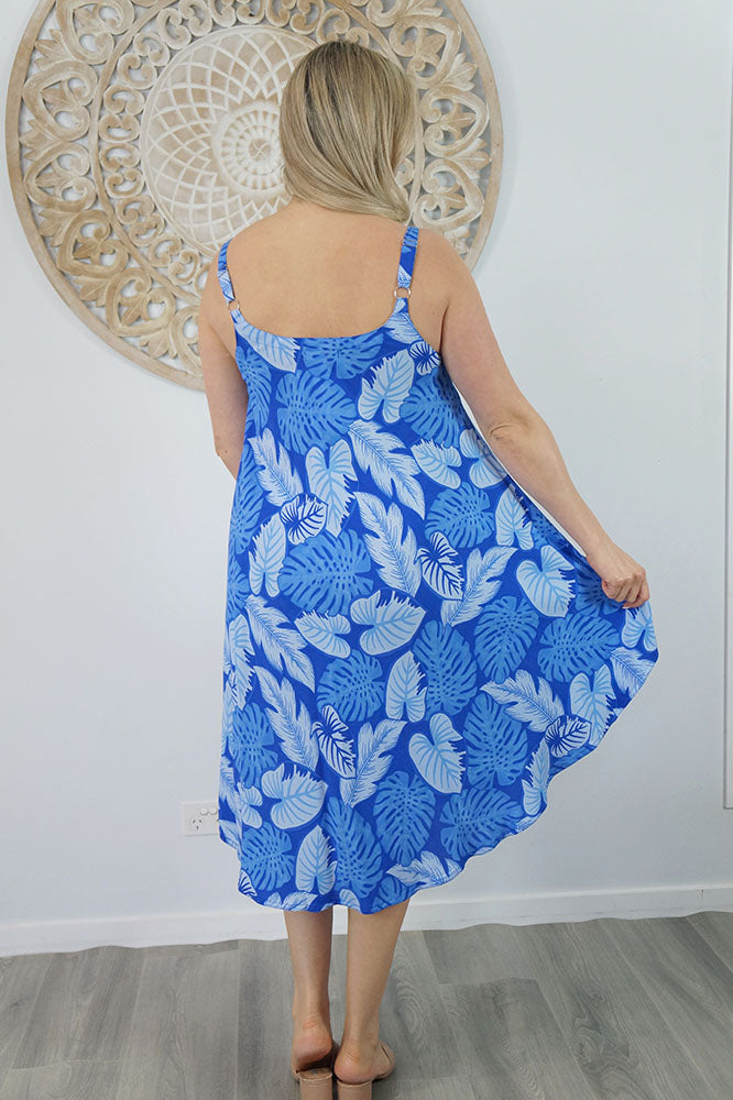 Montego Dress "Leaves"