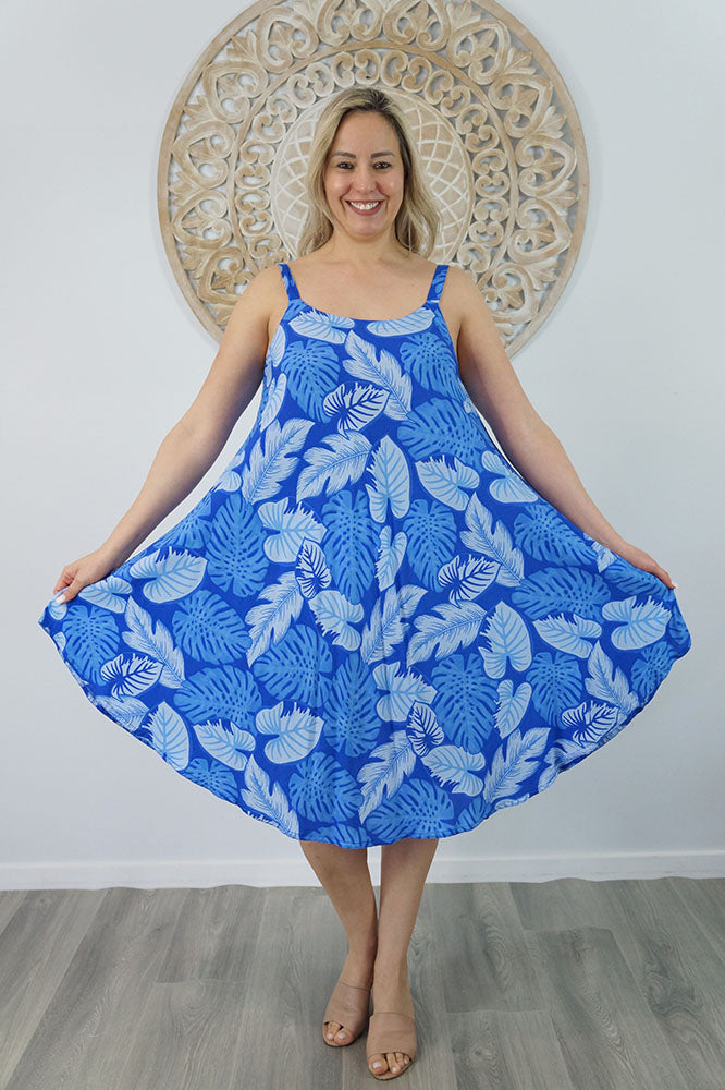 Montego Dress "Leaves"