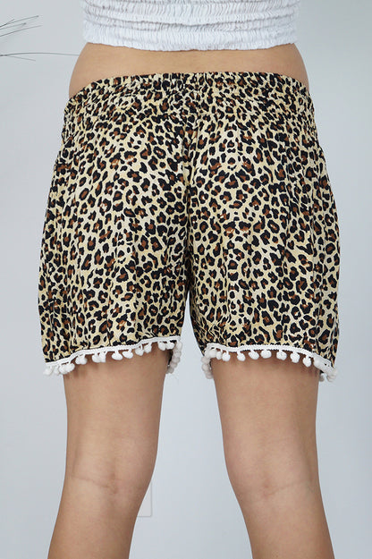 Pom Pom Short "Cheetah"