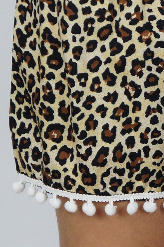 Pom Pom Short "Cheetah"