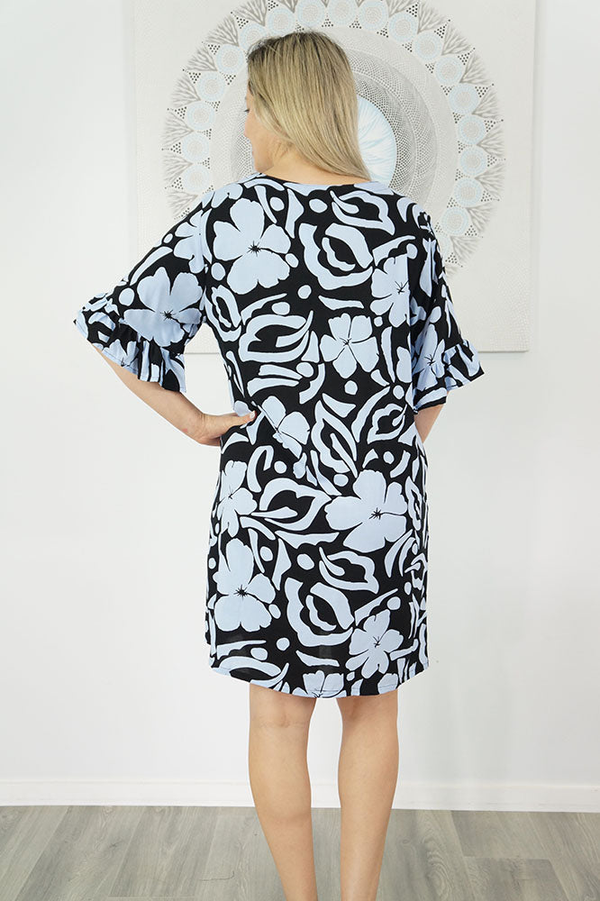 Raglan Tunic "Island Flower"