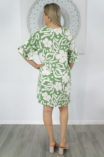 Raglan Tunic "Island Flower"