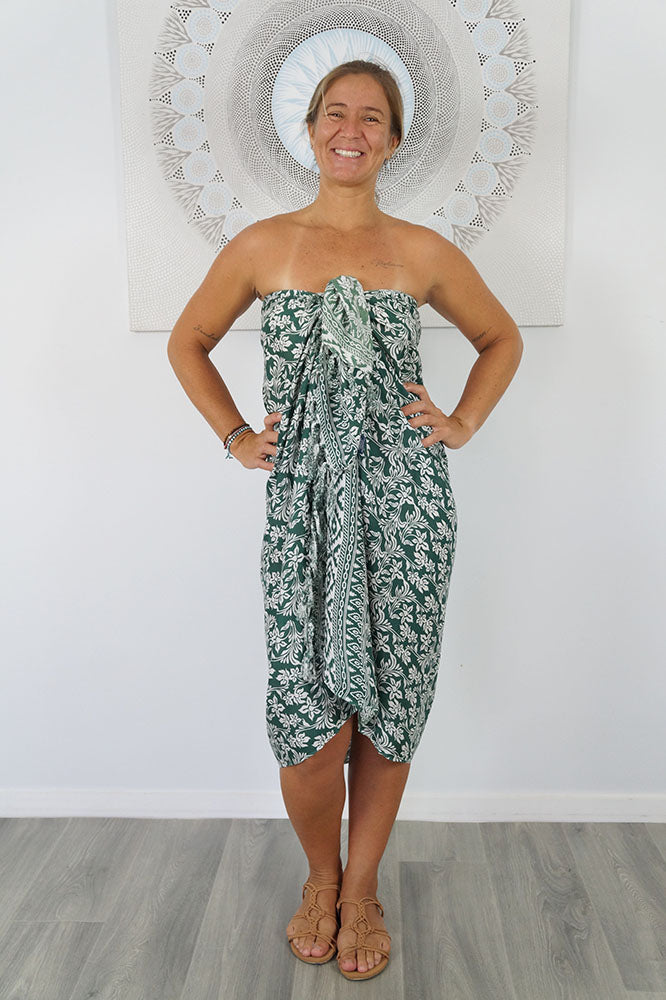 "Gardenia" Sarong