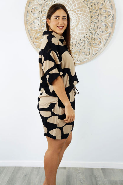 Abbey Shirt & Summer Short "Abstract Geo"