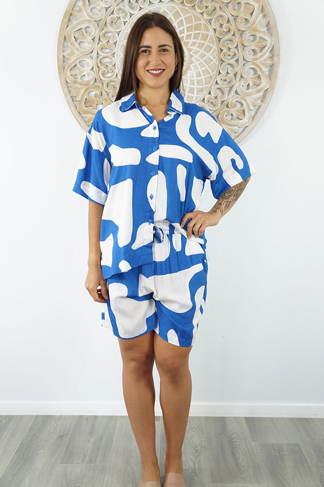 Abbey Shirt & Summer Short "Abstract Geo"