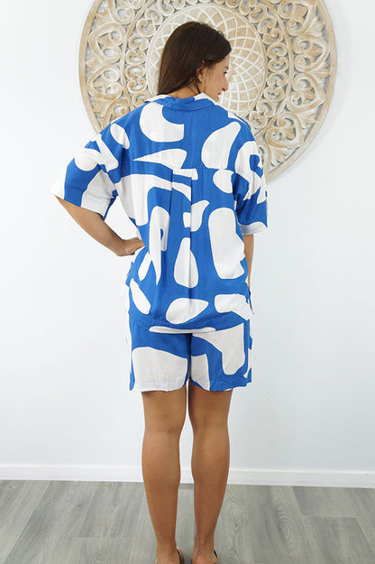 Abbey Shirt & Summer Short "Abstract Geo"