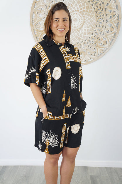 Abbey Shirt & Summer Short "Fan Palm"