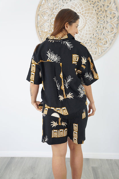 Abbey Shirt & Summer Short "Fan Palm"
